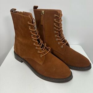 Intentionally Blank Elaine Laced-up Boots in Chestnut Size 10
